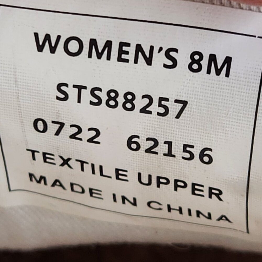 Sperry Crest Vibe Womens White Striped Canvas Sneakers Size 8 - Picture 9 of 9